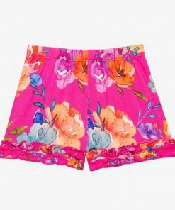 Posh Peanut Aminatu Basic Short Sleeve Micro Ruffled T-Shirt & Micro Ruffled Shorts