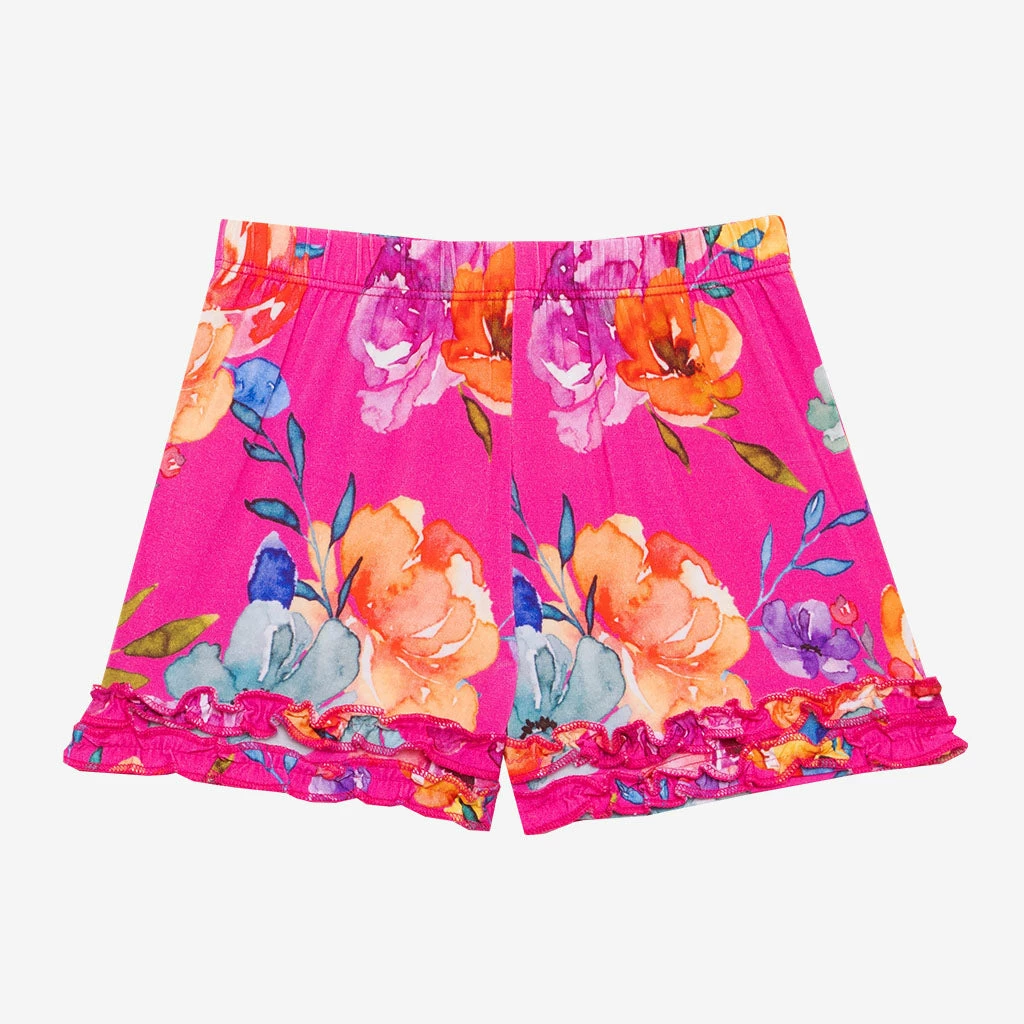 Posh Peanut Aminatu Basic Short Sleeve Micro Ruffled T-Shirt & Micro Ruffled Shorts