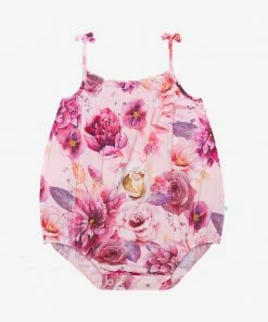 Posh Peanut Baby Amira Spaghetti Strap Bubble Romper