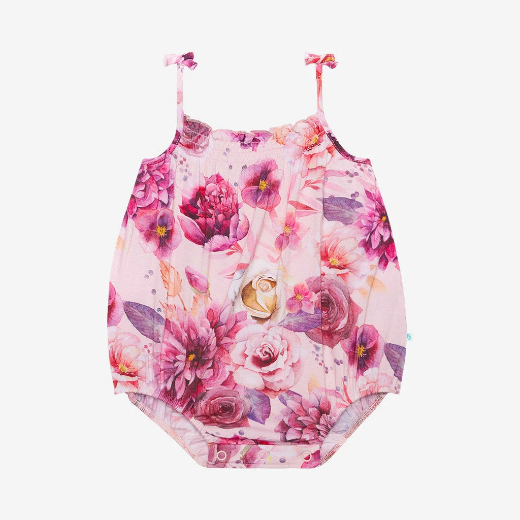 Posh Peanut Baby Amira Spaghetti Strap Bubble Romper