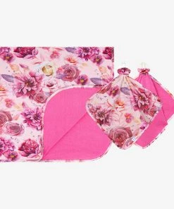 Posh Peanut Amira & Solid Color Raspberry Rose Patoo & Lovey Set