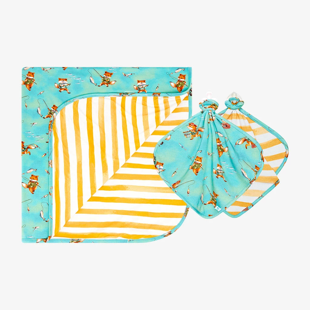 Posh Peanut Baby Arlo & Arden Patoo & Lovey Set