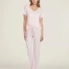 Barefoot Dreams Apparel Luxe Milk Jersey® V-neck Tee & Classic Pant Set