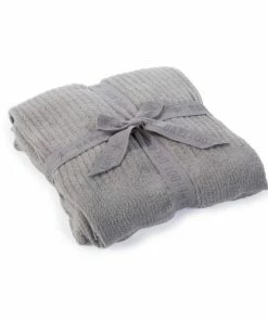 Barefoot Dreams CozyChic Lite Ribbed Throw - Pearl