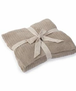 Barefoot Dreams CozyChic Lite Ribbed Throw - Pearl