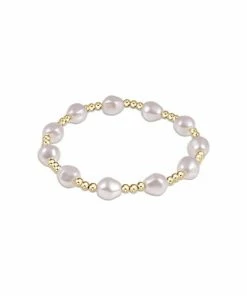 Enewton Jewelry Admire Gold 3mm Bead Bracelet - Pearl