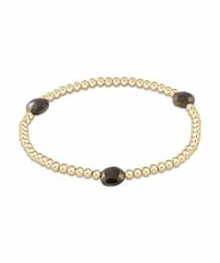 Enewton Admire Gold 3mm Bead Bracelet - Pyrite