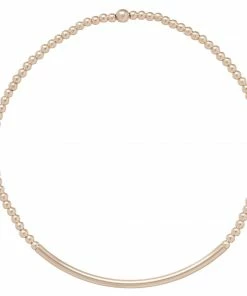 Enewton Classic Gold 2mm Bead Bracelet - Bliss Bar Gold Jewelry