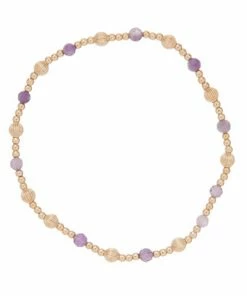 Enewton Dignity Sincerity Pattern 4mm Bead Bracelet - Dogtooth Amethyst