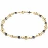 Enewton Dignity Sincerity Pattern 4mm Bead Bracelet - Faceted Hematite Jewelry