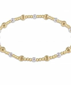 Enewton Dignity Sincerity Pattern 4mm Bead Bracelet - Pearl Jewelry
