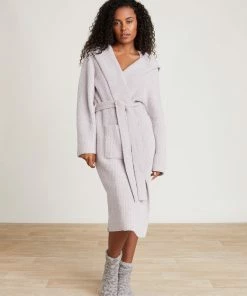 Barefoot Dreams CozyChic® Ribbed Hooded Robe Apparel