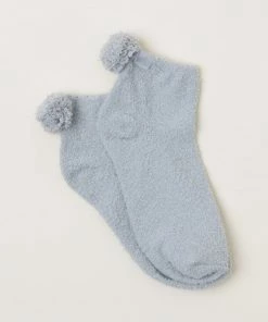 Barefoot Dreams CozyChic® Women's Pom Pom Ankle Socks
