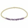 Enewton Gold Bliss 2mm Bead Bracelet - Dogtooth Amethyst Jewelry