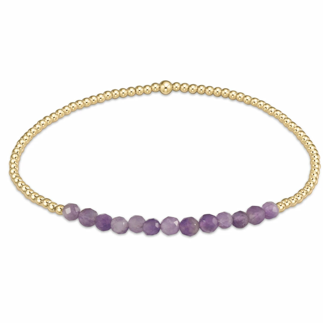 Enewton Gold Bliss 2mm Bead Bracelet - Dogtooth Amethyst Jewelry