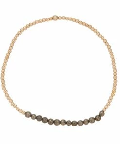 Enewton Gold Bliss 2mm Bead Bracelet - Pyrite Jewelry