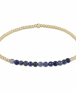 Enewton Jewelry Gold Bliss 2mm Bead Bracelet - Sodalite