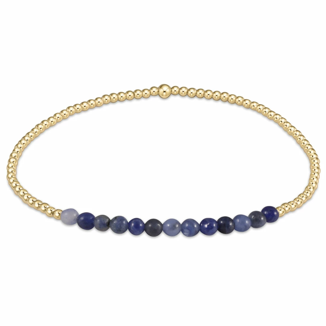 Enewton Jewelry Gold Bliss 2mm Bead Bracelet - Sodalite