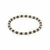 Enewton Jewelry Gold Grateful Pattern 4mm Bead Bracelet - Hematite
