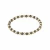 Enewton Gold Grateful Pattern 4mm Bead Bracelet - Pyrite Jewelry