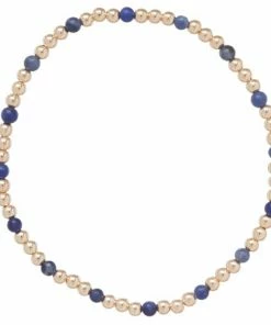 Enewton Jewelry Gold Sincerity Pattern 3mm Bead Bracelet - Sodalite