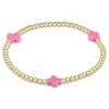 Enewton Signature Cross Gold Pattern 3mm Bead Bracelet Jewelry
