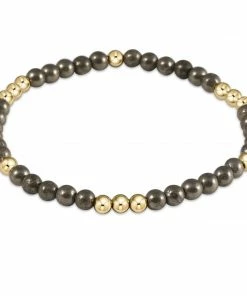 Enewton Jewelry Worthy Pattern 4mm Bead Bracelet - Pyrite