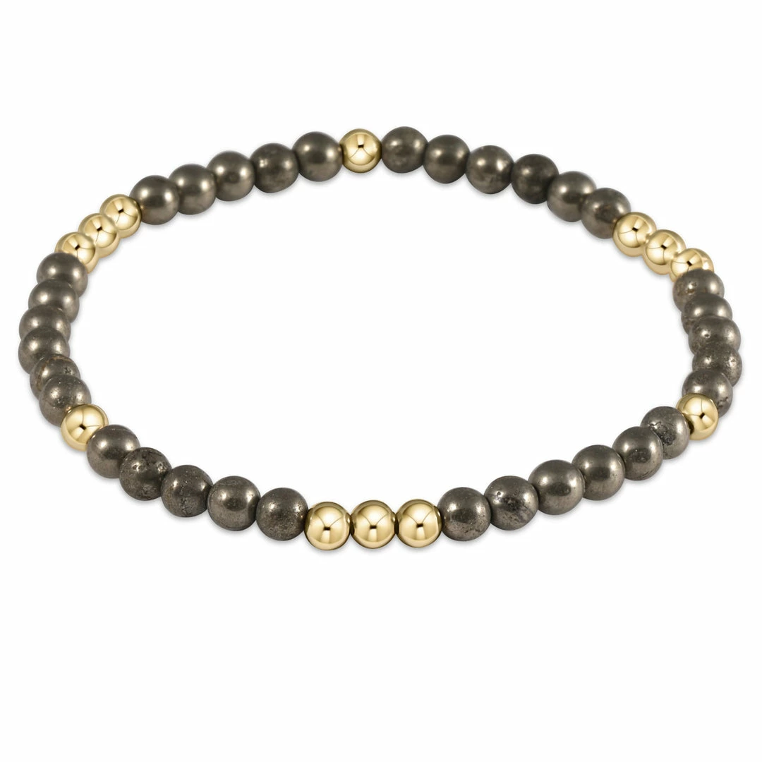 Enewton Jewelry Worthy Pattern 4mm Bead Bracelet - Pyrite