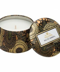 Voluspa Gifts Baltic Amber - 4 Oz Mini Decorative Tin Candle