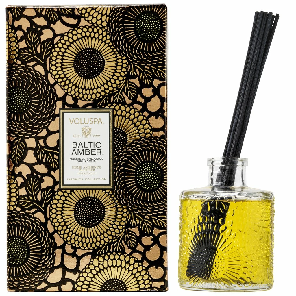 Voluspa Gifts Baltic Amber - Home Reed Diffuser
