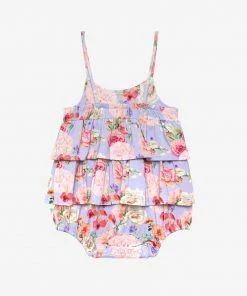 Posh Peanut Baby Bellamy Basic Ruffled Spaghetti Romper
