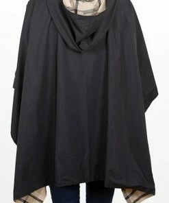 Rainraps Hooded Black & Plaid RAINRAP