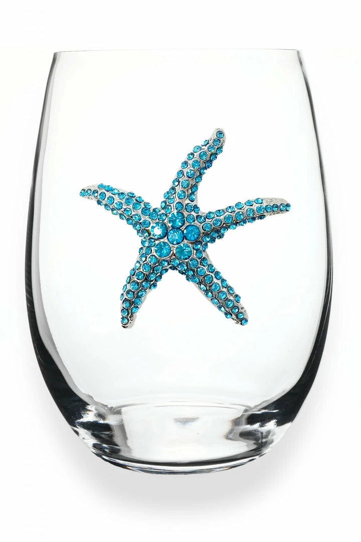 The Queens' Jewels Blue Starfish Stemless