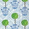 Boston International Rosanne Beck - Blue Topiary Guest Towel