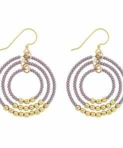 Aid Through Trade Brass Gyroscope Earrings (Assorted Colors)