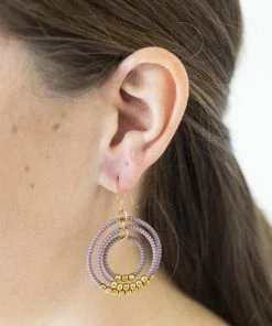 Aid Through Trade Brass Gyroscope Earrings (Assorted Colors)