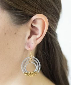 Aid Through Trade Brass Gyroscope Earrings (Assorted Colors)