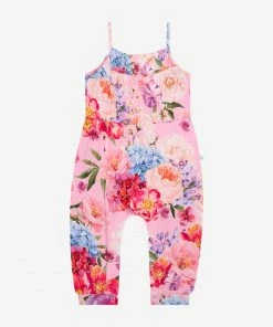 Posh Peanut Brisa Smocked Spaghetti Jumpsuit With Snaps