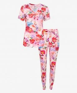 Posh Peanut Apparel Brisa Women's Short Sleeve Pajama Set