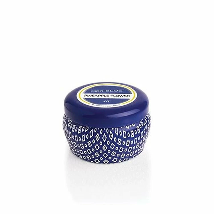 Capri Blue Pineapple Flower Blue Mini Tin, 3 Oz Gifts