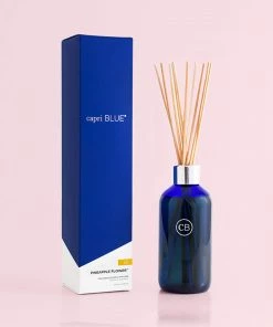 Capri Blue Pineapple Flower Signature Reed Diffuser, 8 Fl Oz