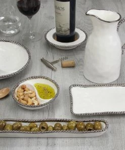 Pampa Bay Gifts Wine Bottle Coaster - White (Salerno)