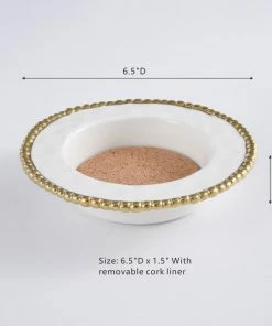 Pampa Bay Wine Bottle Coaster - White Gold (Golden Salerno)