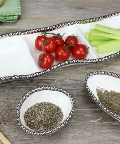 Pampa Bay Long Condiment Bowl - White Gifts