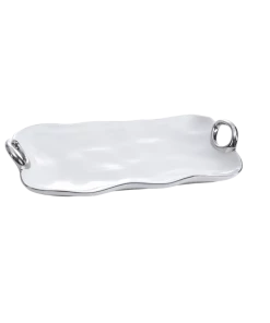 Pampa Bay Medium Tray - White (Handle With Style) Gifts