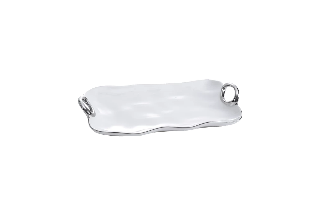 Pampa Bay Medium Tray - White (Handle With Style) Gifts