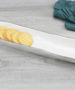 Pampa Bay Cracker Tray - White (Handle With Style) Gifts