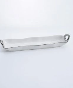 Pampa Bay Cracker Tray - White (Handle With Style) Gifts