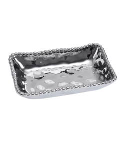 Pampa Bay Gifts Rectangular Dish - Silver