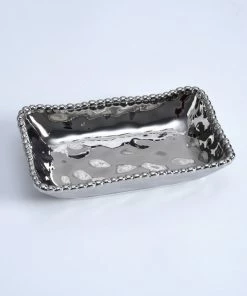 Pampa Bay Gifts Rectangular Dish - Silver
